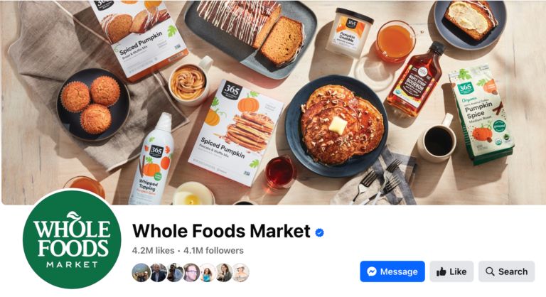 Whole Foods Facebook Profile