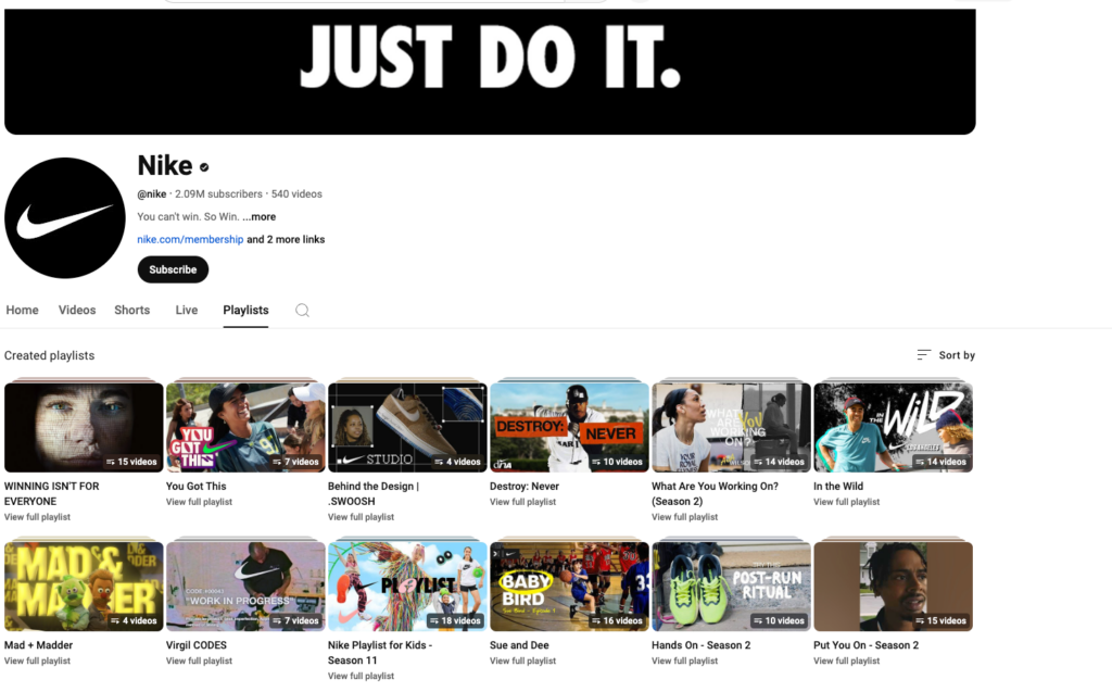 nike youtube